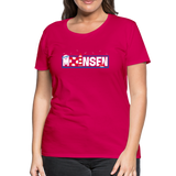 Moinsen - Frauen Premium T-Shirt - dunkles Pink