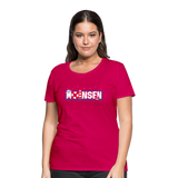 Moinsen - Frauen Premium T-Shirt - dunkles Pink