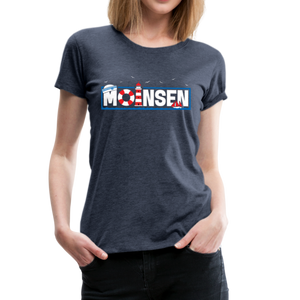 Moinsen - Frauen Premium T-Shirt - Blau meliert