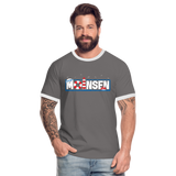 Moinsen - Männer Kontrast-T-Shirt - Dunkelgrau/Weiß