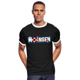 Moinsen - Männer Kontrast-T-Shirt - Schwarz/Weiß