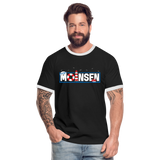 Moinsen - Männer Kontrast-T-Shirt - Schwarz/Weiß