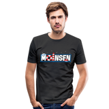 Moinsen - Männer Slim Fit T-Shirt - Schwarz