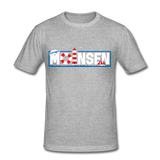 Moinsen - Männer Slim Fit T-Shirt - Grau meliert