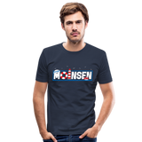 Moinsen - Männer Slim Fit T-Shirt - Navy