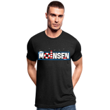 Moinsen - Unisex Tri-Blend T-Shirt von Bella + Canvas - Schwarz meliert