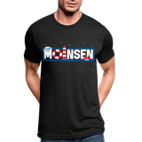 Moinsen - Unisex Tri-Blend T-Shirt von Bella + Canvas - Schwarz meliert