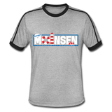 Moinsen - Männer Retro-T-Shirt - Grau meliert/Schwarz