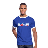 Moinsen - Männer Retro-T-Shirt - Royal/Weiß