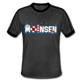 Moinsen - Männer Retro-T-Shirt - Anthrazit/Schwarz