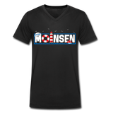 Moinsen - Männer Bio-T-Shirt mit V-Ausschnitt von Stanley & Stella - Schwarz