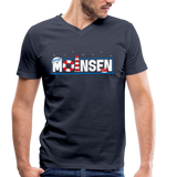 Moinsen - Männer Bio-T-Shirt mit V-Ausschnitt von Stanley & Stella - Navy