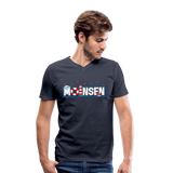 Moinsen - Männer Bio-T-Shirt mit V-Ausschnitt von Stanley & Stella - Navy