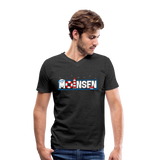 Moinsen - Männer Bio-T-Shirt mit V-Ausschnitt von Stanley & Stella - Anthrazit