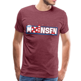 Moinsen Männer Premium T-Shirt - Bordeauxrot meliert