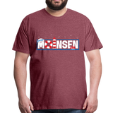 Moinsen Männer Premium T-Shirt - Bordeauxrot meliert