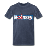 Moinsen Männer Premium T-Shirt - Blau meliert