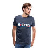 Moinsen Männer Premium T-Shirt - Blau meliert