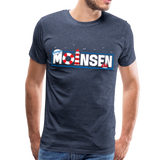 Moinsen Männer Premium T-Shirt - Blau meliert