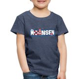 Moinsen - Kinder Premium T-Shirt - Blau meliert