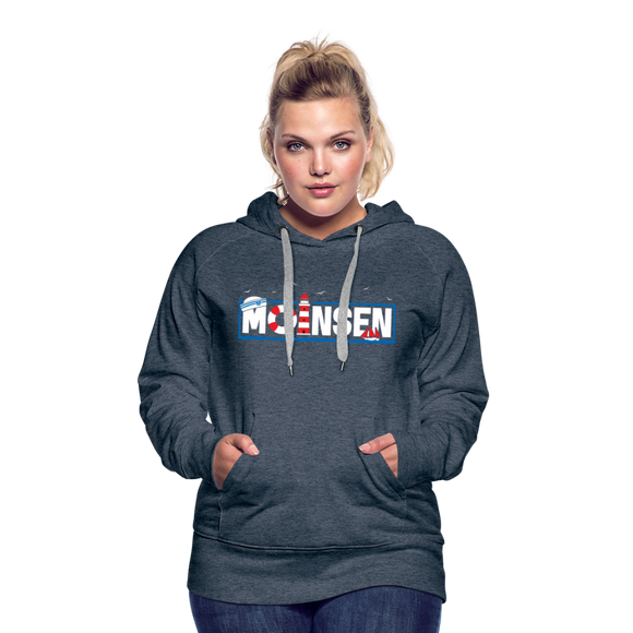 Moinsen - Frauen Premium Hoodie - Jeansblau