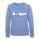 Moinsen - Frauen Bio-Sweatshirt von Stanley & Stella - Blau meliert