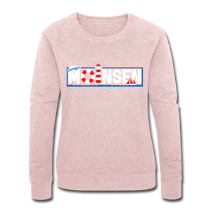 Moinsen - Frauen Bio-Sweatshirt von Stanley & Stella - Rosa-Creme meliert