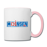 Moinsen - Tasse zweifarbig - Weiß/Pink