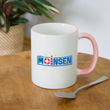 Moinsen - Tasse zweifarbig - Weiß/Pink