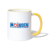 Moinsen - Tasse zweifarbig - Weiß/Gelb