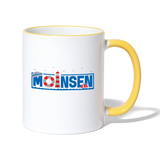 Moinsen - Tasse zweifarbig - Weiß/Gelb