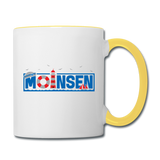 Moinsen - Tasse zweifarbig - Weiß/Gelb