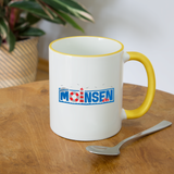 Moinsen - Tasse zweifarbig - Weiß/Gelb