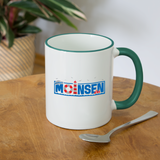 Moinsen - Tasse zweifarbig - Weiß/Dunkelgrün