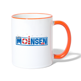 Moinsen - Tasse zweifarbig - Weiß/Orange