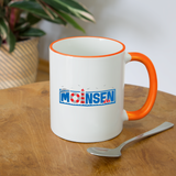 Moinsen - Tasse zweifarbig - Weiß/Orange