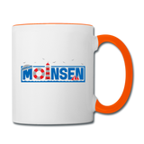 Moinsen - Tasse zweifarbig - Weiß/Orange