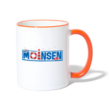 Moinsen - Tasse zweifarbig - Weiß/Orange