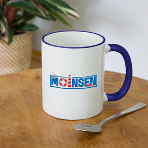 Moinsen - Tasse zweifarbig - Weiß/Gelb