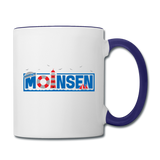 Moinsen - Tasse zweifarbig - Weiß/Kobaltblau