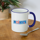 Moinsen - Tasse zweifarbig - Weiß/Kobaltblau