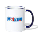 Moinsen - Tasse zweifarbig - Weiß/Kobaltblau