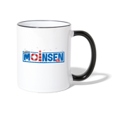 Moinsen - Tasse zweifarbig - Weiß/Schwarz