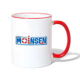 Moinsen - Tasse zweifarbig - Weiß/Rot