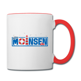 Moinsen - Tasse zweifarbig - Weiß/Rot