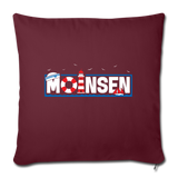 Moinsen - Sofakissen mit Füllung 44 x 44 cm - Burgunderrot