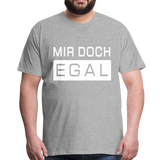 Mir Doch Egal - Männer Premium T-Shirt - Grau meliert