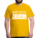 Mir Doch Egal - Männer Premium T-Shirt - Sonnengelb