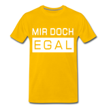 Mir Doch Egal - Männer Premium T-Shirt - Sonnengelb