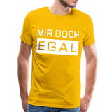 Mir Doch Egal - Männer Premium T-Shirt - Sonnengelb